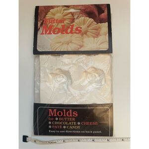 Vintage Butter Molds-Table Art-New Factory Sealed Pack Roses